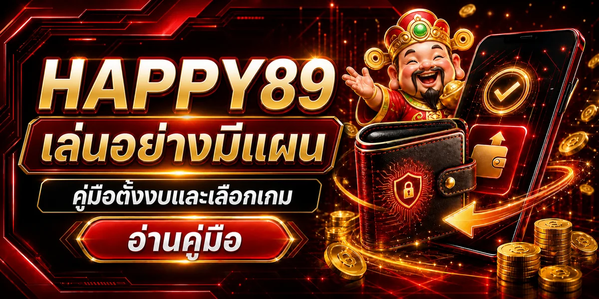 HAPPY89 เล่นอย่างมีแผน ตั้งงบ อ่าน RTP และเลือกเกม